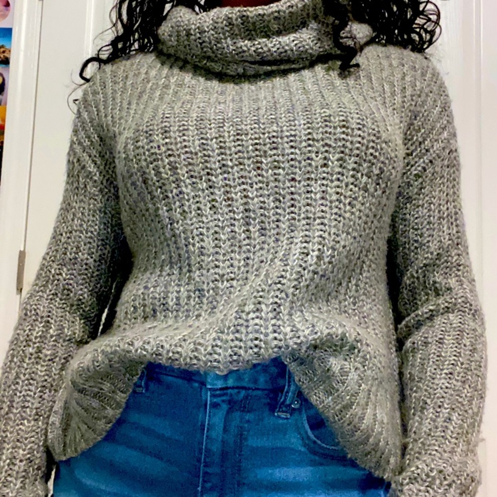 Grey bethany mota knitted sweater